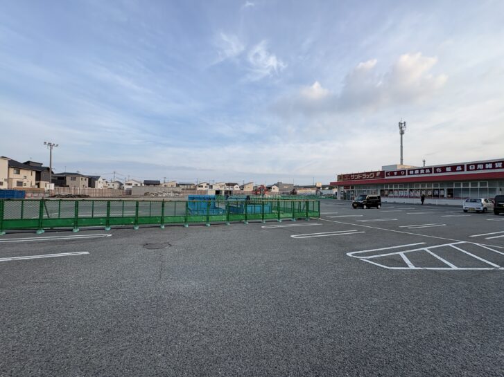 建替え閉店する加古川市尾上町安田スーパーマーケット「マックスバリュ安田店」店舗が無くなった様子