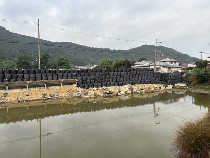 県道65号（神戸加古川姫路線）崩落現場　2026年7月19日撮影