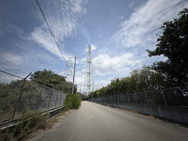 高砂火力発電所 西側道路南側から