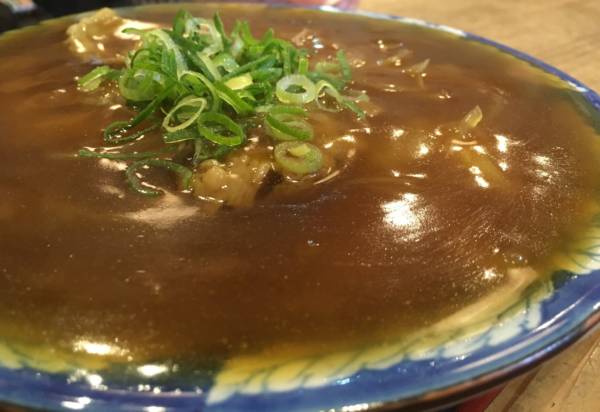 カレーうどんのアップ