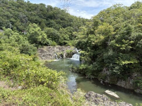 大川瀬大滝を近くから見た様子