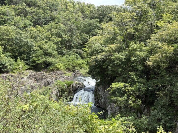 大川瀬大滝の落差が最も大きい場所