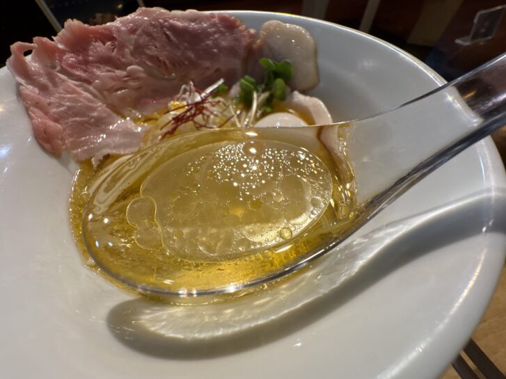 Sらーめん 丹波篠山本店 鶏そば塩スープ