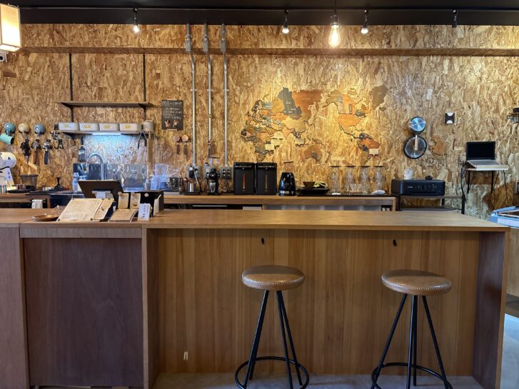 高砂市 ただの珈琲 自家焙煎コーヒーのカウンター