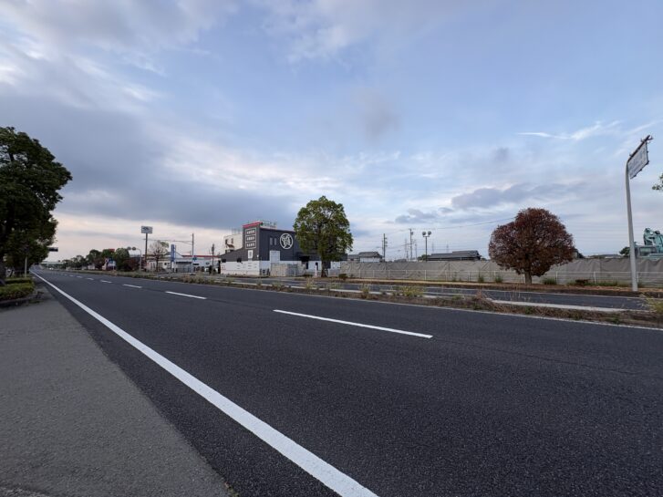 明姫幹線沿いから見た「すたみな太郎 加古川店」跡地周辺