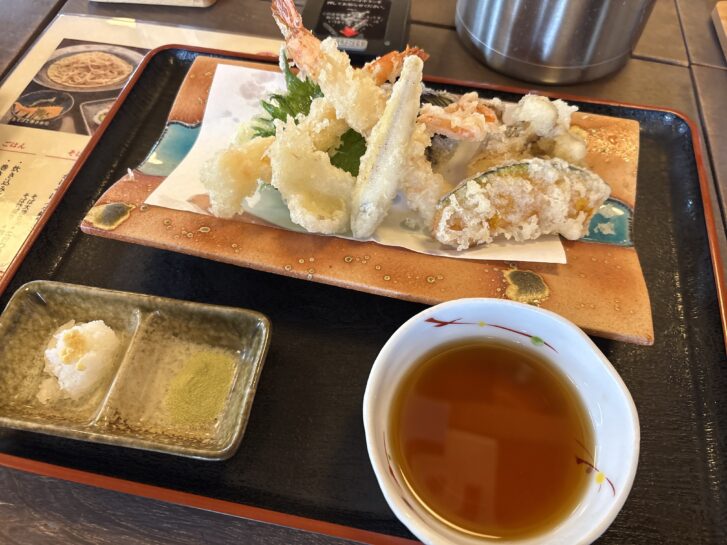 播州三木一休庵 天ぷら盛り合わせ
