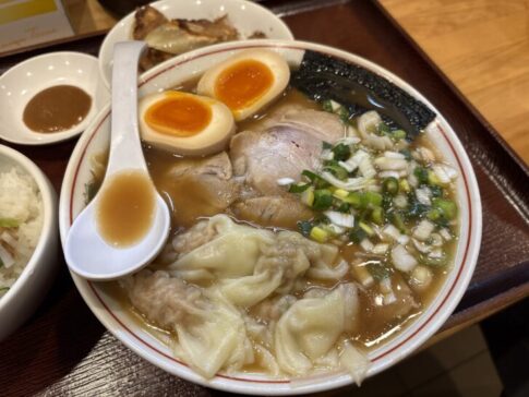 中華そば播州 ワンタンメン＋味玉トッピング