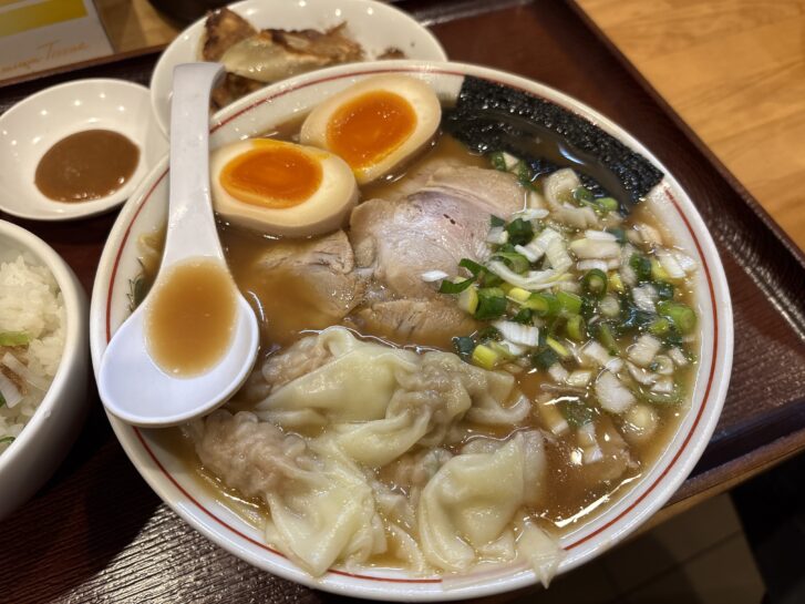 中華そば播州 ワンタンメン＋味玉トッピング
