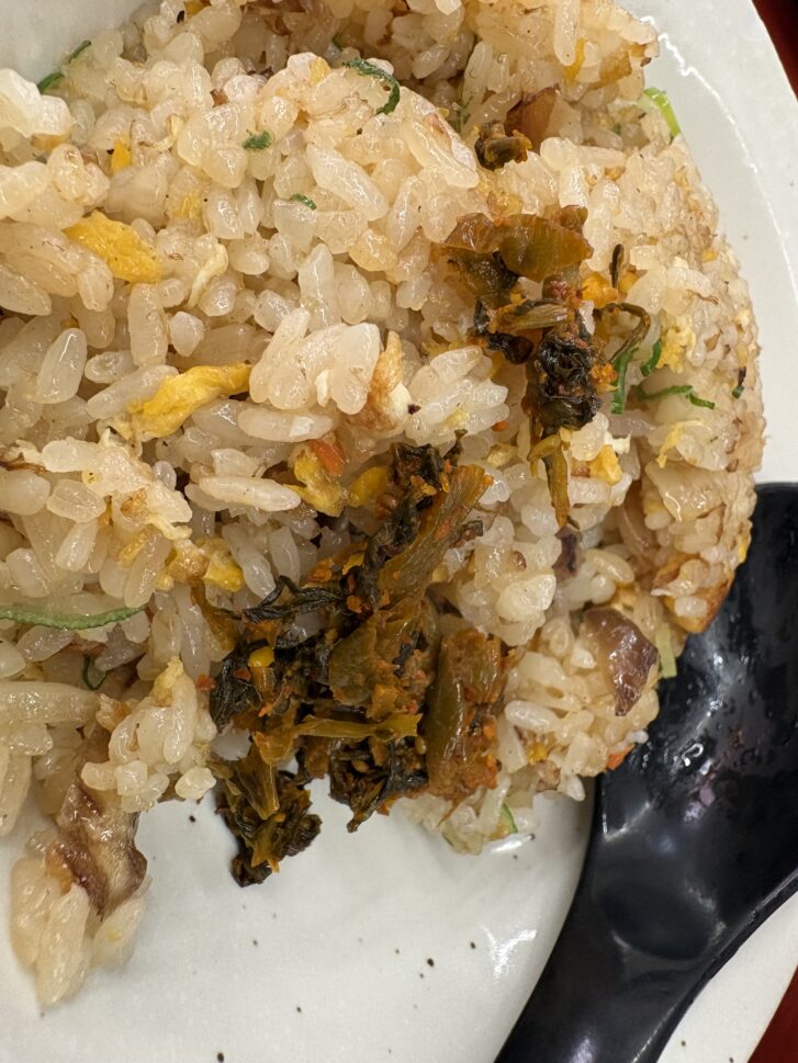 加古川市 長浜ラーメン長浜一番加古川店 高菜のせチャーハン