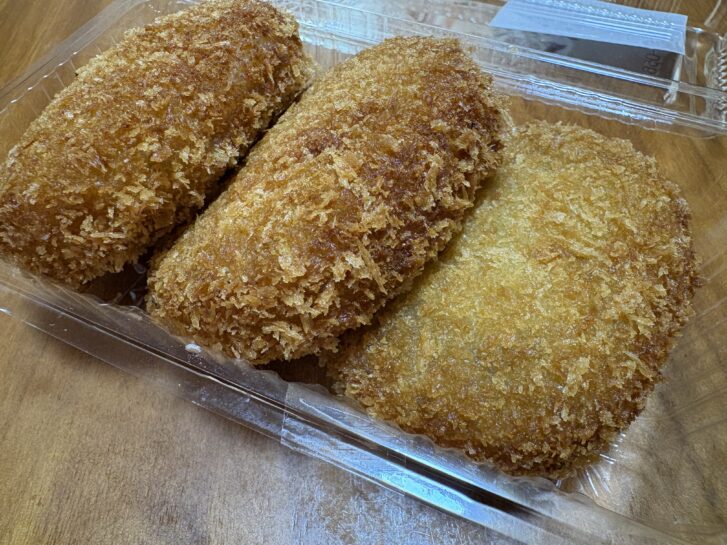肉のヒライ コロッケ（3個306円税込）