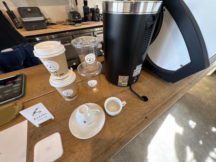 KOTOBUKU COFFEE 2種類のサイズ