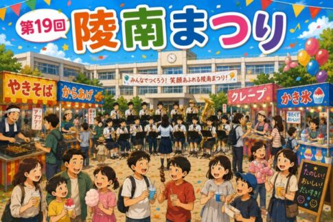 第19回 陵南まつり 10月3日 野口北小学校校庭 告知