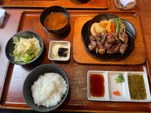 高砂市中島 和風ステーキ梅はら フィレステーキ定食