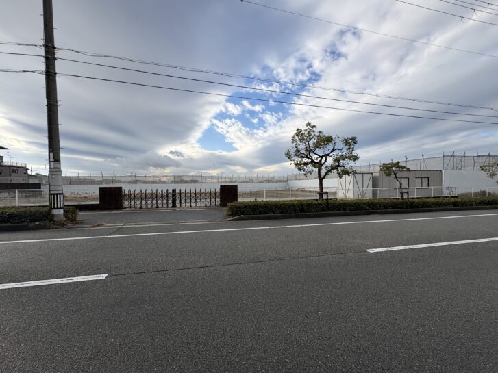 稲美町 六甲バター稲美工場跡地 西北側から見た様子