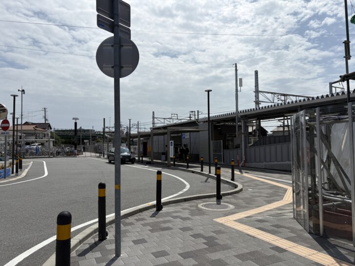 JR曽根駅 駅前ロータリー 高砂市