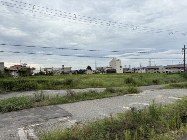 トライアル高砂曽根店予定地 天川沿いから 2025年9月