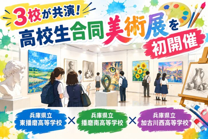 3校が共演！高校生合同美術展を初開催 東播磨高等学校 播磨南高等学校 加古川西高等学校 イメージ