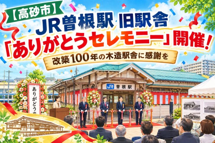 JR曽根駅旧駅舎 ありがとうセレモニー 案内 高砂市