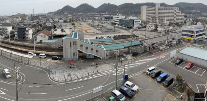 JR曽根駅外観 仮駅舎供用開始 高砂市