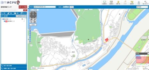 かこナビ 農地情報バンク の表示画面
