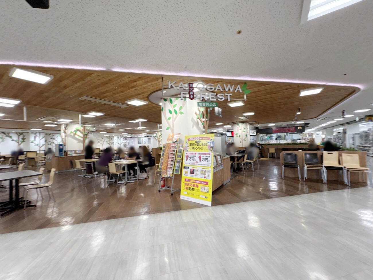 イオン加古川店1階のフードコート「KAKOGAWA FOREST 加古川の森」